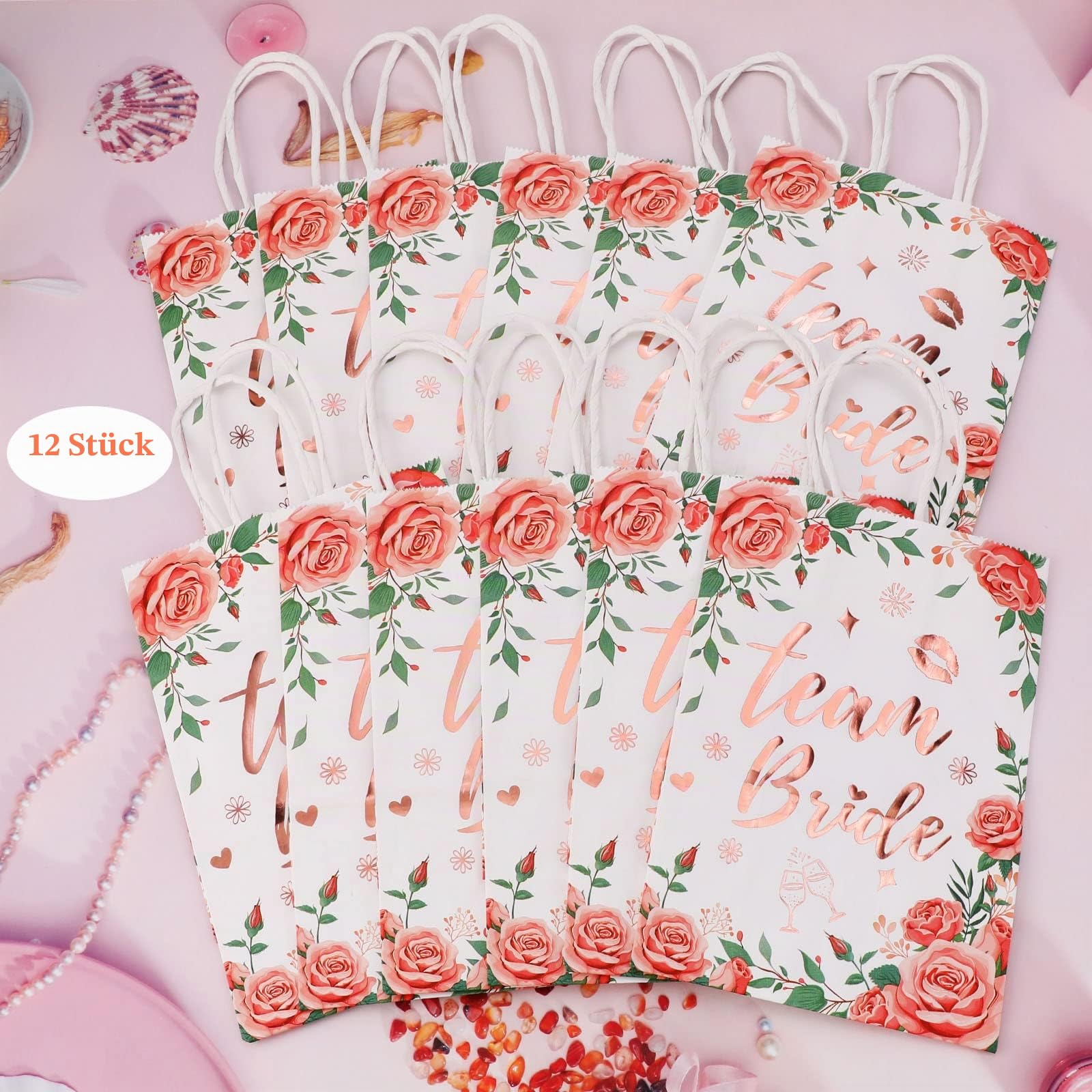 howaf-team-bride-geschenkt-ten-12-stk-ros-gold-blume-jga image 4
