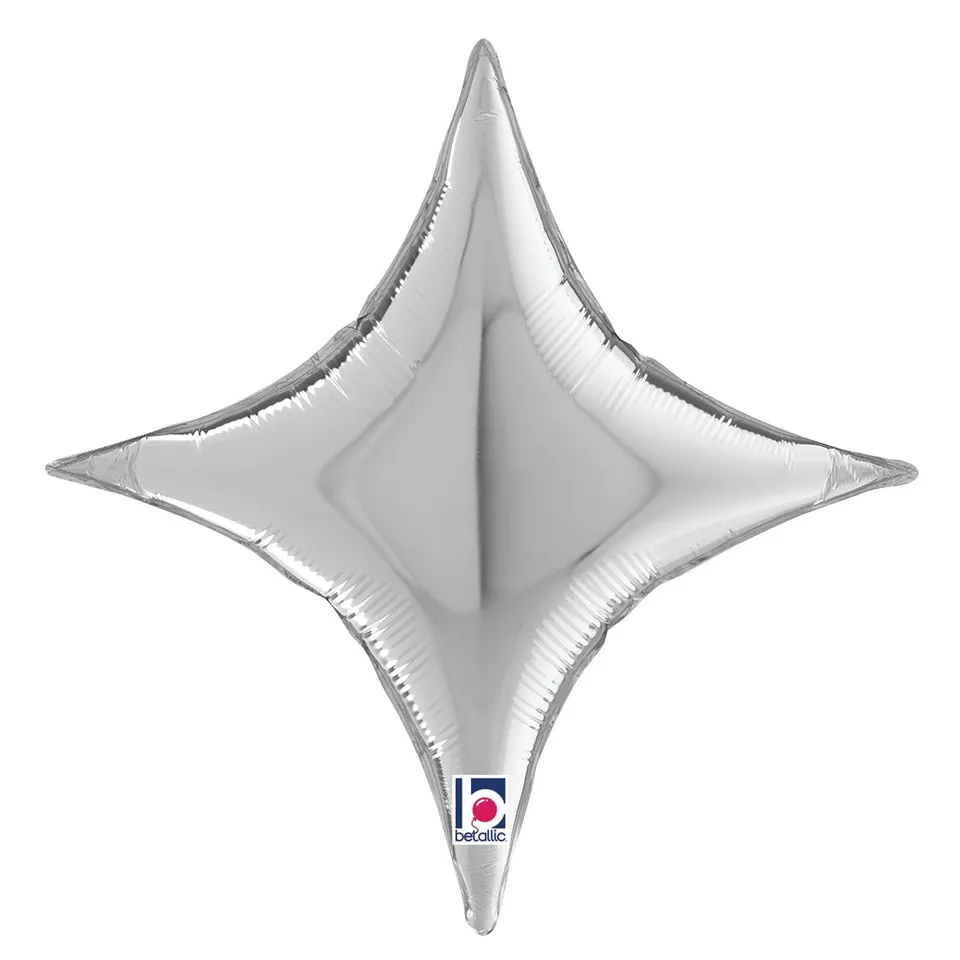 betallic-starpoint-silver-folienballon-17-stern-silber image 1