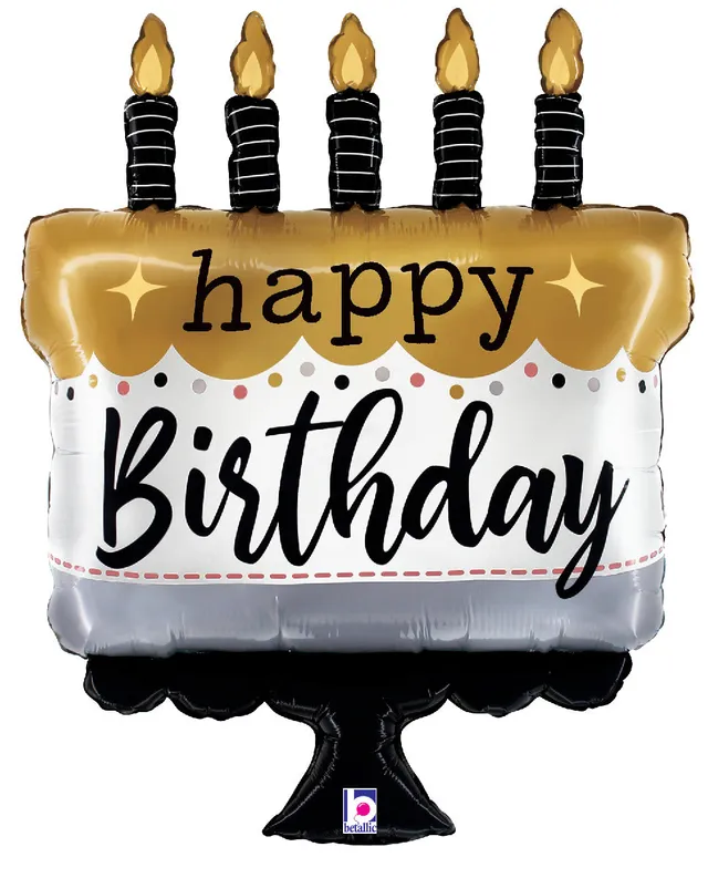 betallic-foil-balloons-satin-metallic-birthday-cake-folienballon-28-geburtstag image 1