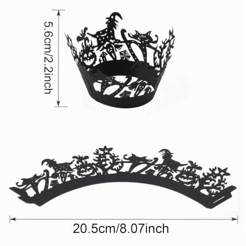 howaf-halloween-cupcake-wrappers-36-st-ck-9-motive-schwarz image 8