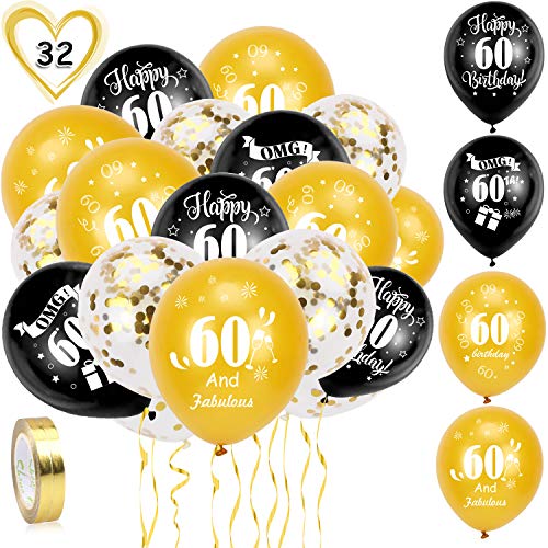 howaf-60-geburtstag-luftballons-30-st-ck-schwarz-gold image 8
