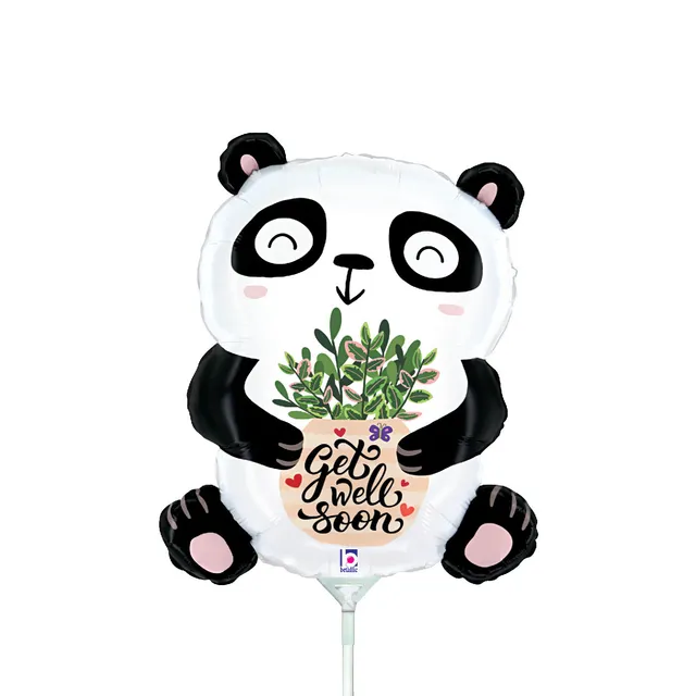 betallic-get-well-soon-panda-folienballon-36-cm-gute-besserung image 1