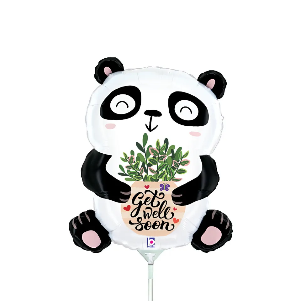 betallic-get-well-soon-panda-folienballon-36-cm-gute-besserung image 1
