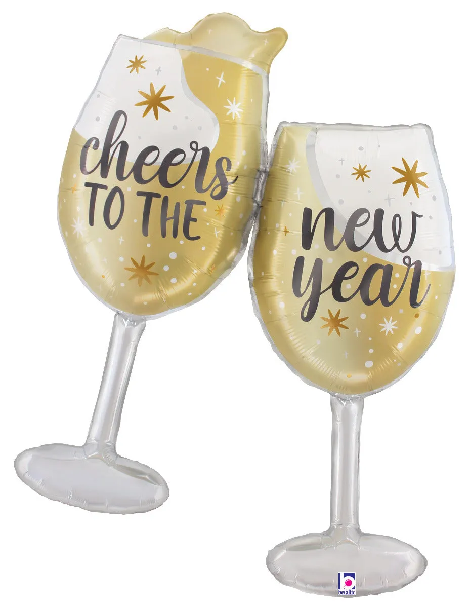 betallic-satin-neujahr-champagner-folienballon-42-zoll image 1