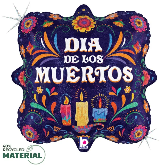 betallic-dia-de-los-muertos-candles-folienballon-18-zoll image 1