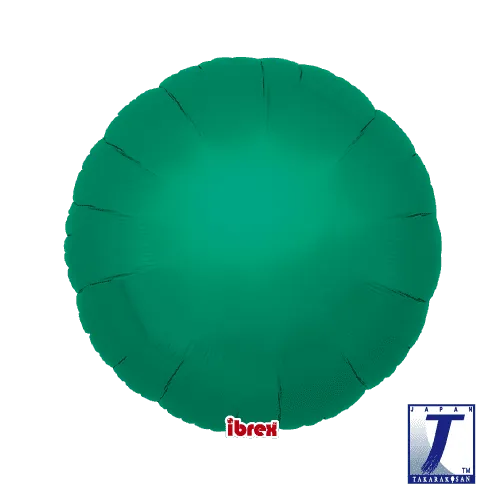 takara-ibrex-round-18-zoll-folienballon-metallic-gr-n image 1