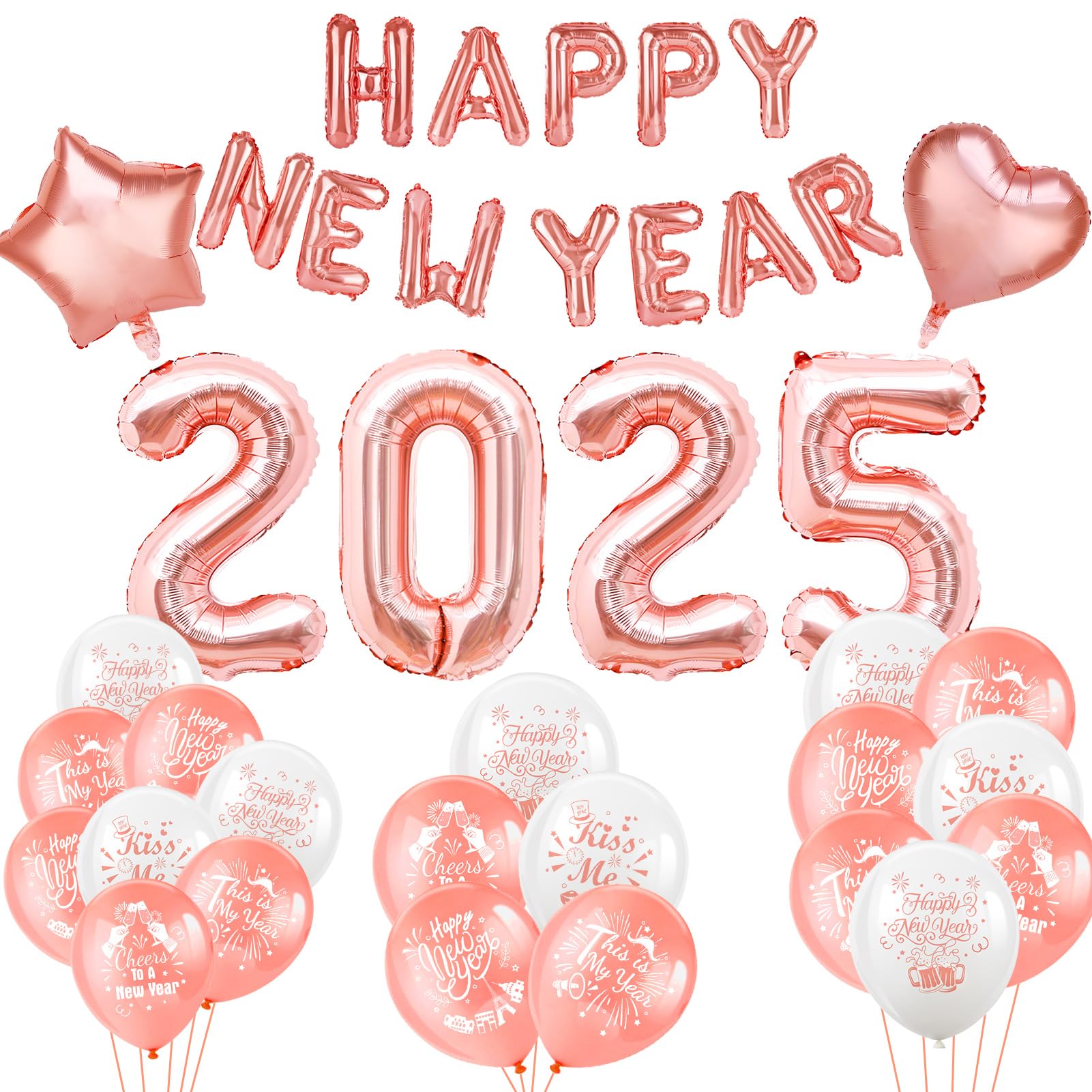 howaf-silvester-deko-2025-rose-gold-xxl-folienballons-set image 3