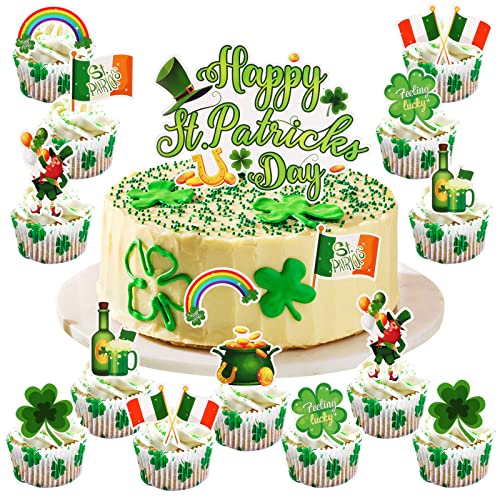 howaf-tortendeko-st-patricks-day-cake-topper-25-stk image 8