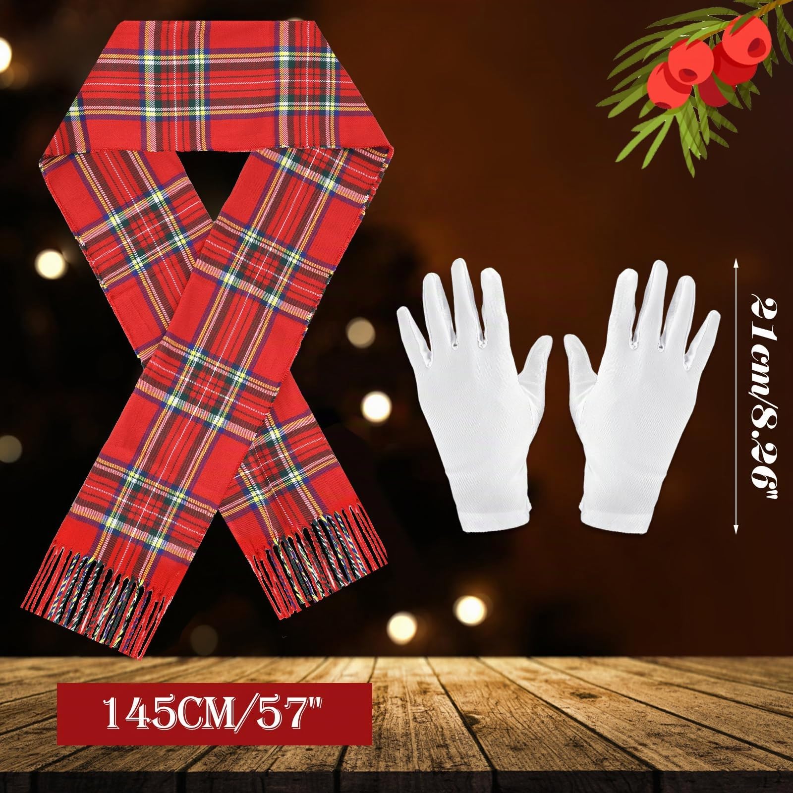 howaf-schneemann-kost-m-set-m-tze-schal-nase-handschuhe image 3