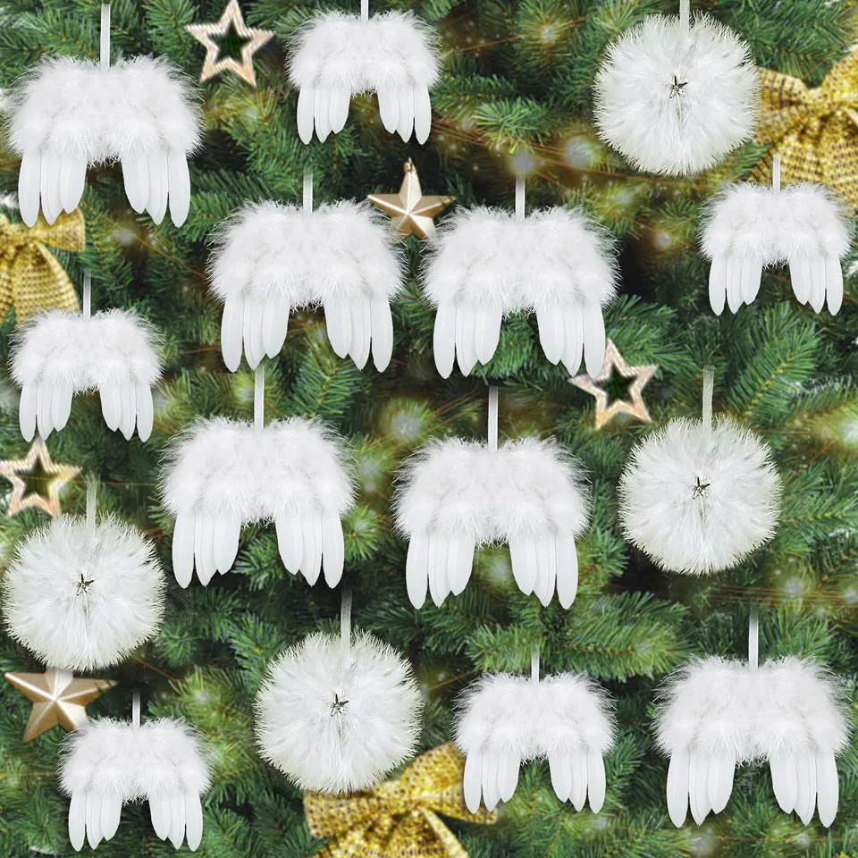 howaf-engelsfl-gel-christbaumschmuck-wei-12-st-ck-feder image 1