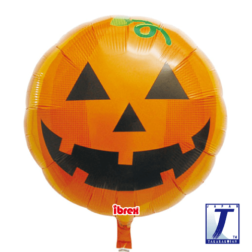 takara-ibrex-round-14-zoll-folienballon-pumpkin-face image 1