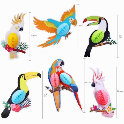 howaf-papagei-h-ngedeko-tropische-vogel-deko-6-st-ck-hawaii image 8