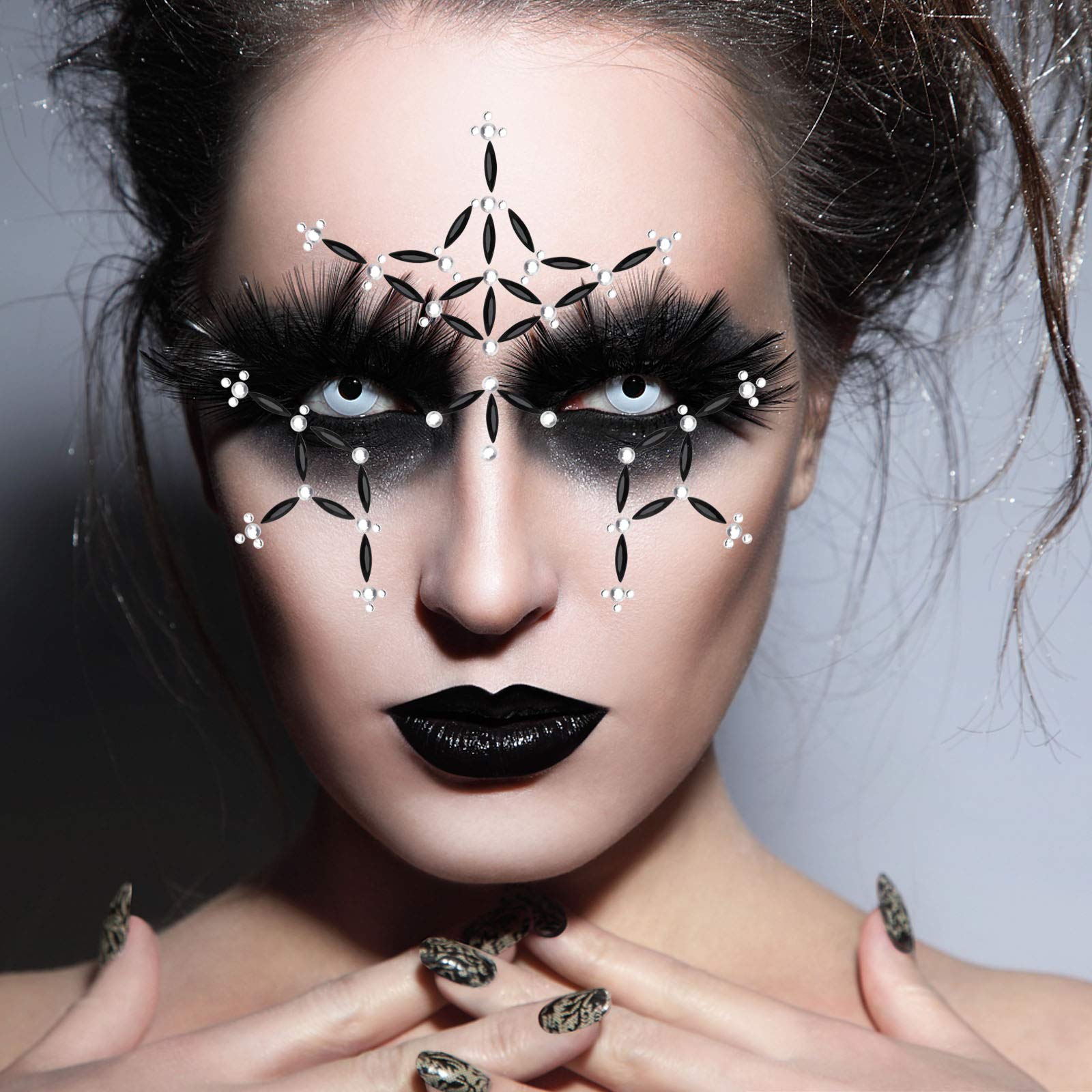 howaf-gesicht-edelsteine-halloween-tattoo-6er-selbstklebend image 7