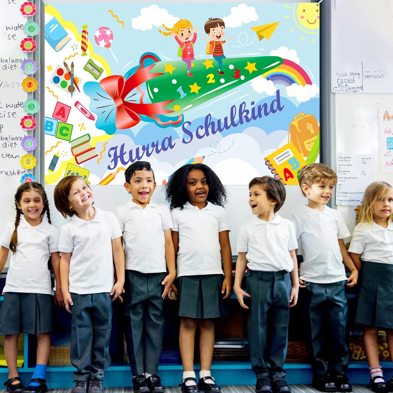 howaf-hurra-schulkind-banner-stoff-185x110-cm-einschulung image 7