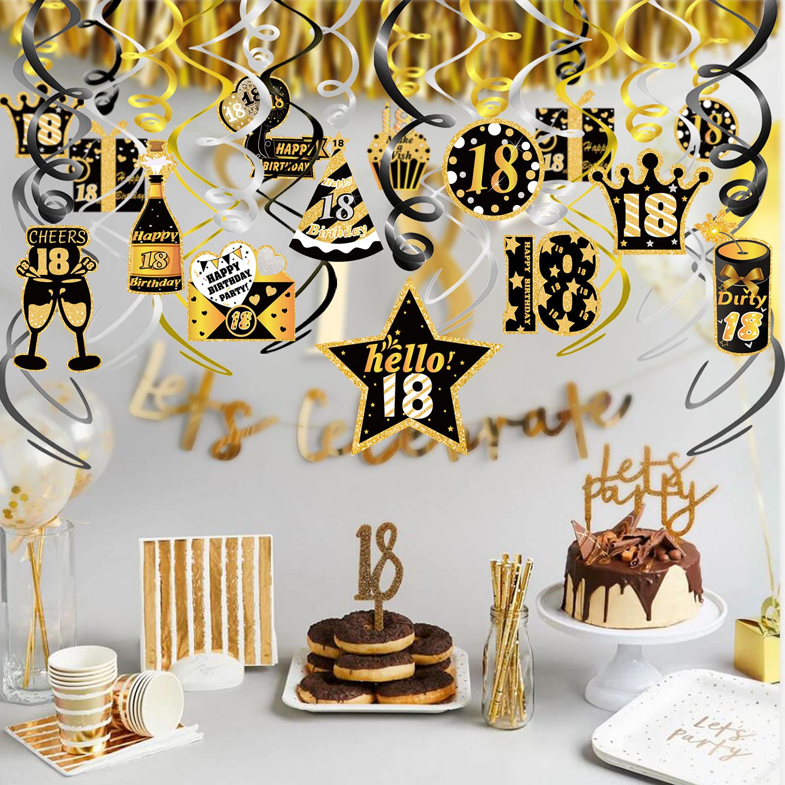 howaf-18-geburtstag-h-ngedeko-spiralen-schwarz-gold-30-st-ck image 5
