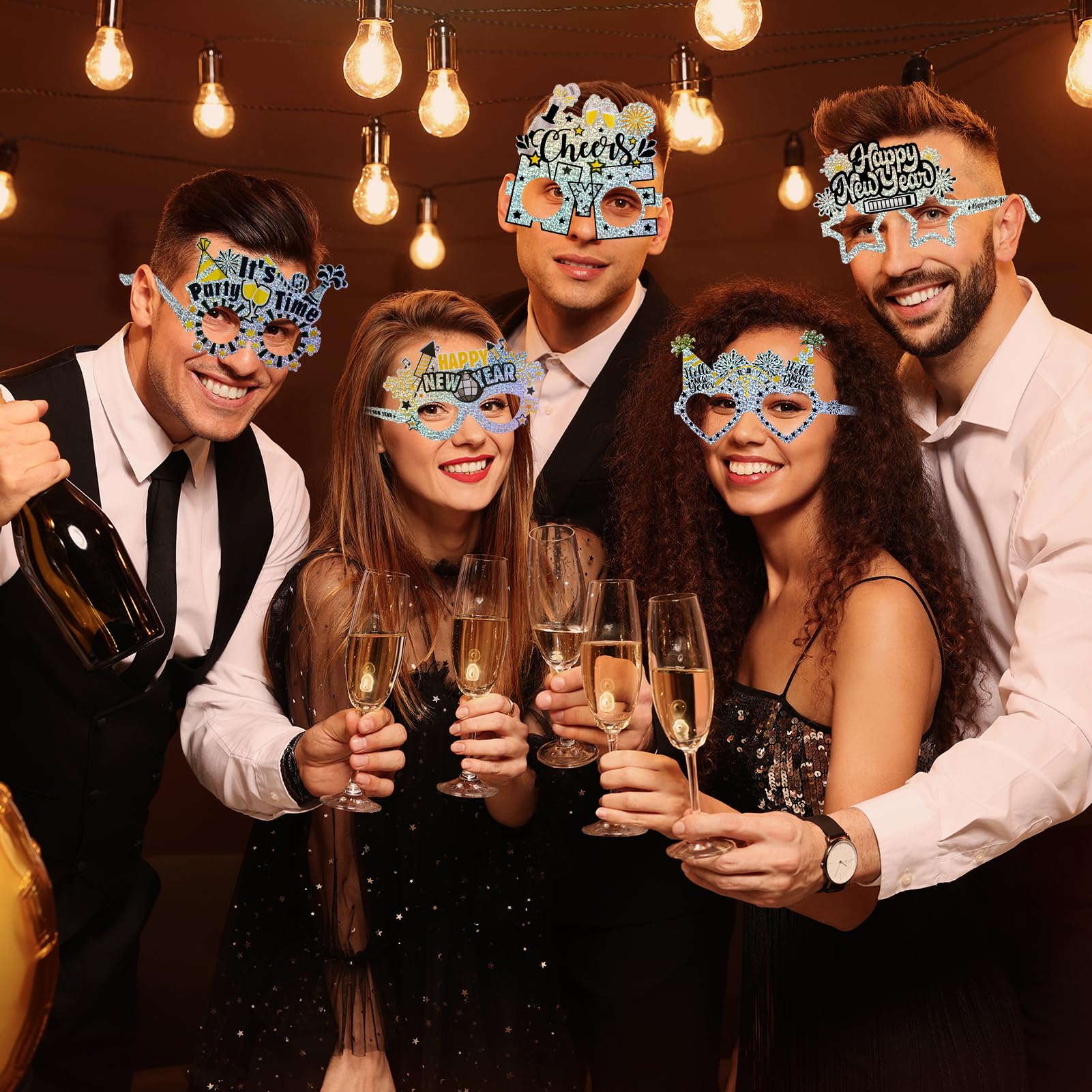 howaf-silvester-brille-2027-glitzer-silber-12-st-ck-party image 7