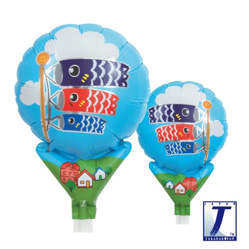 takara-upright-balloons-round-5-folienballon-carp-blue-sky image 1