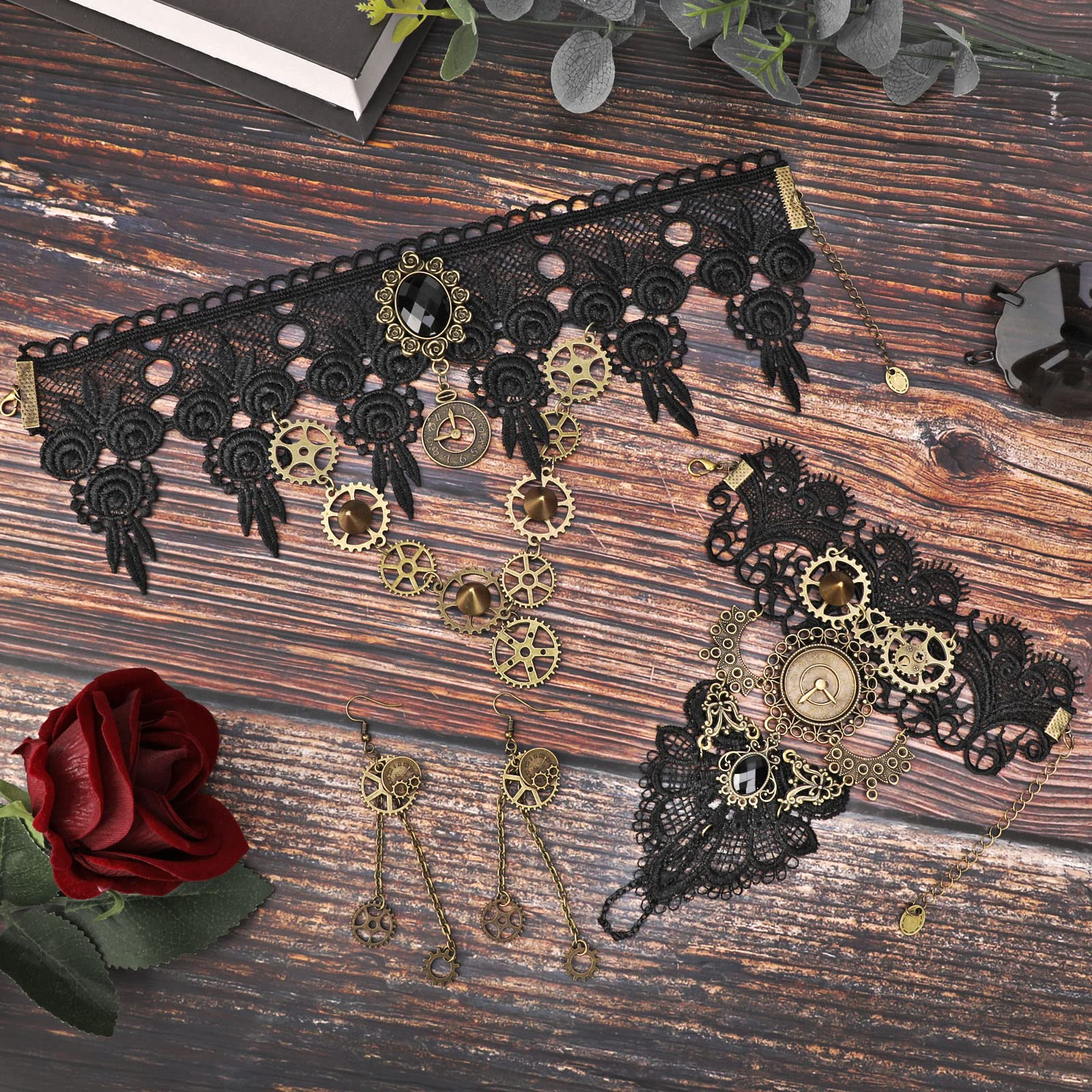howaf-steampunk-1-kost-mschmuck-damen-zahnr-der-set-3-teilig image 7