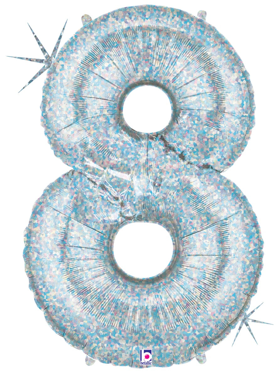 betallic-foil-balloons-zahl-8-holografisch-folienballon-86-cm-deko image 1