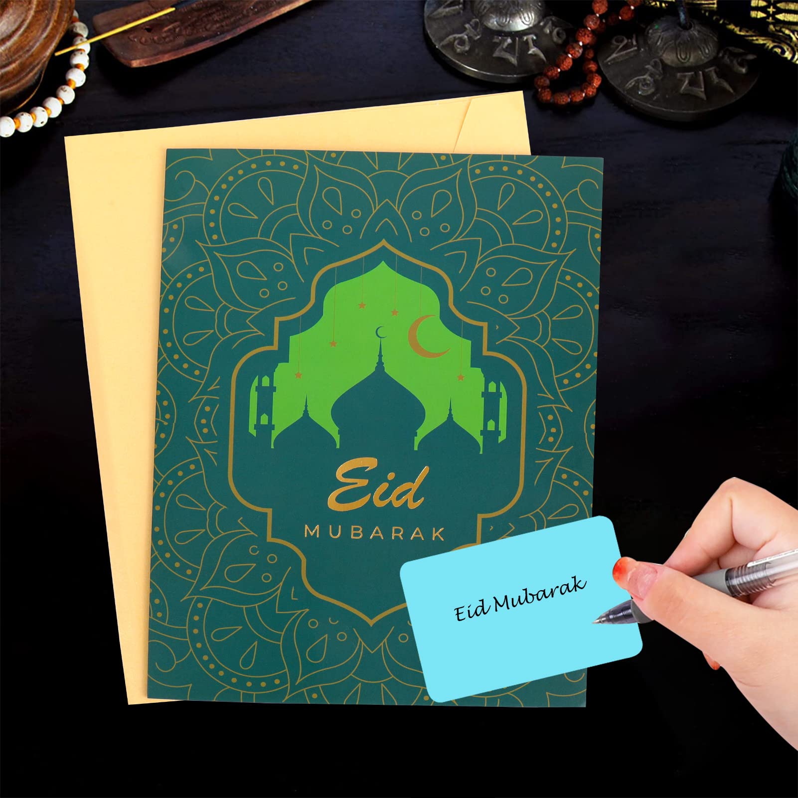 howaf-eid-mubarak-3d-pop-up-karte-mit-umschlag-rot image 7