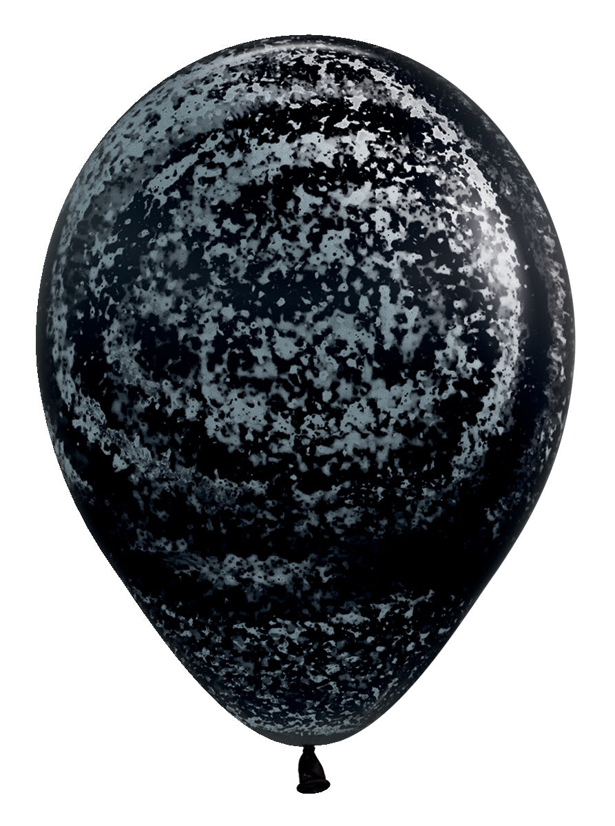 betallic-silver-graffiti-deluxe-black-latexballons-50-stk image 1