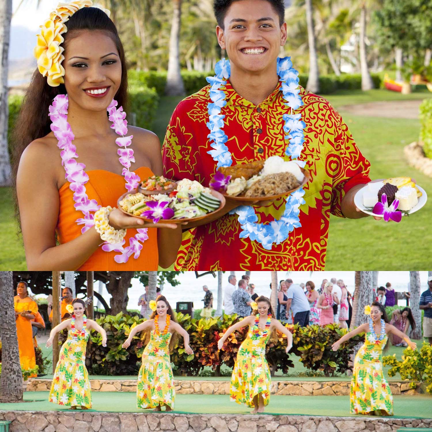 howaf-hawaii-blumenketten-haarspangen-party-set-30-teilig image 6