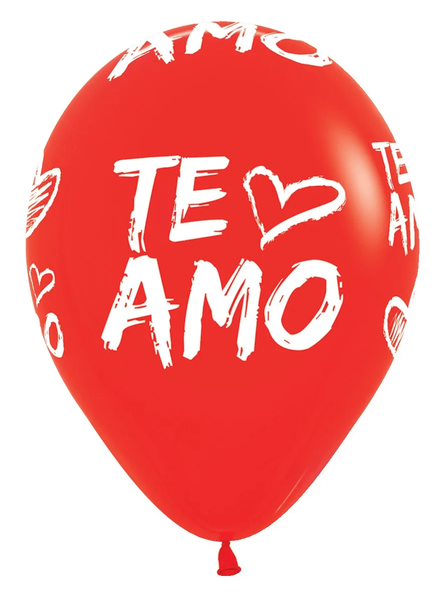 betallic-te-amo-modern-luftballon-11-50-st-ck-fashion-rot-liebe image 1