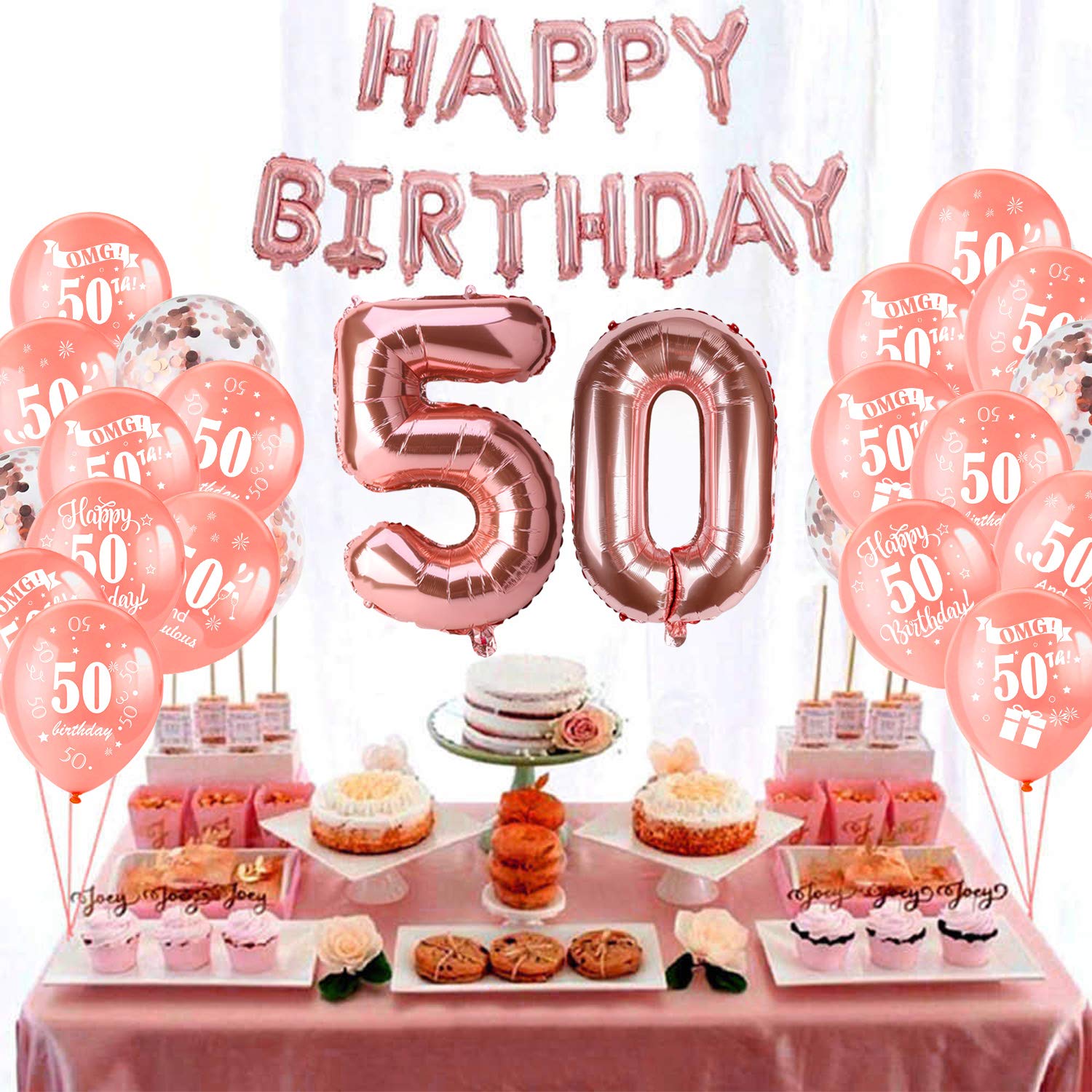 howaf-50-geburtstag-luftballons-ros-gold-30-st-ck-12-zoll-latex image 4