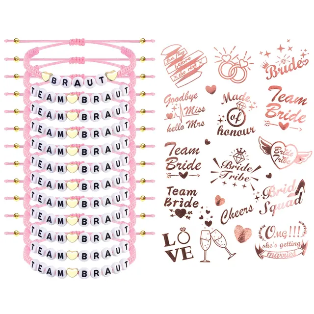 howaf-jga-armb-nder-team-braut-set-ros-gold-12-stk-tattoo image 1