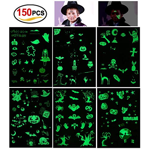 howaf-halloween-tattoo-kinder-6-b-gen-leuchtend-150-stk image 8