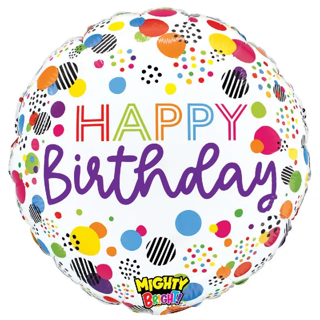 betallic-mighty-bright-birthday-dots-folienballon-21-geburtstag image 1