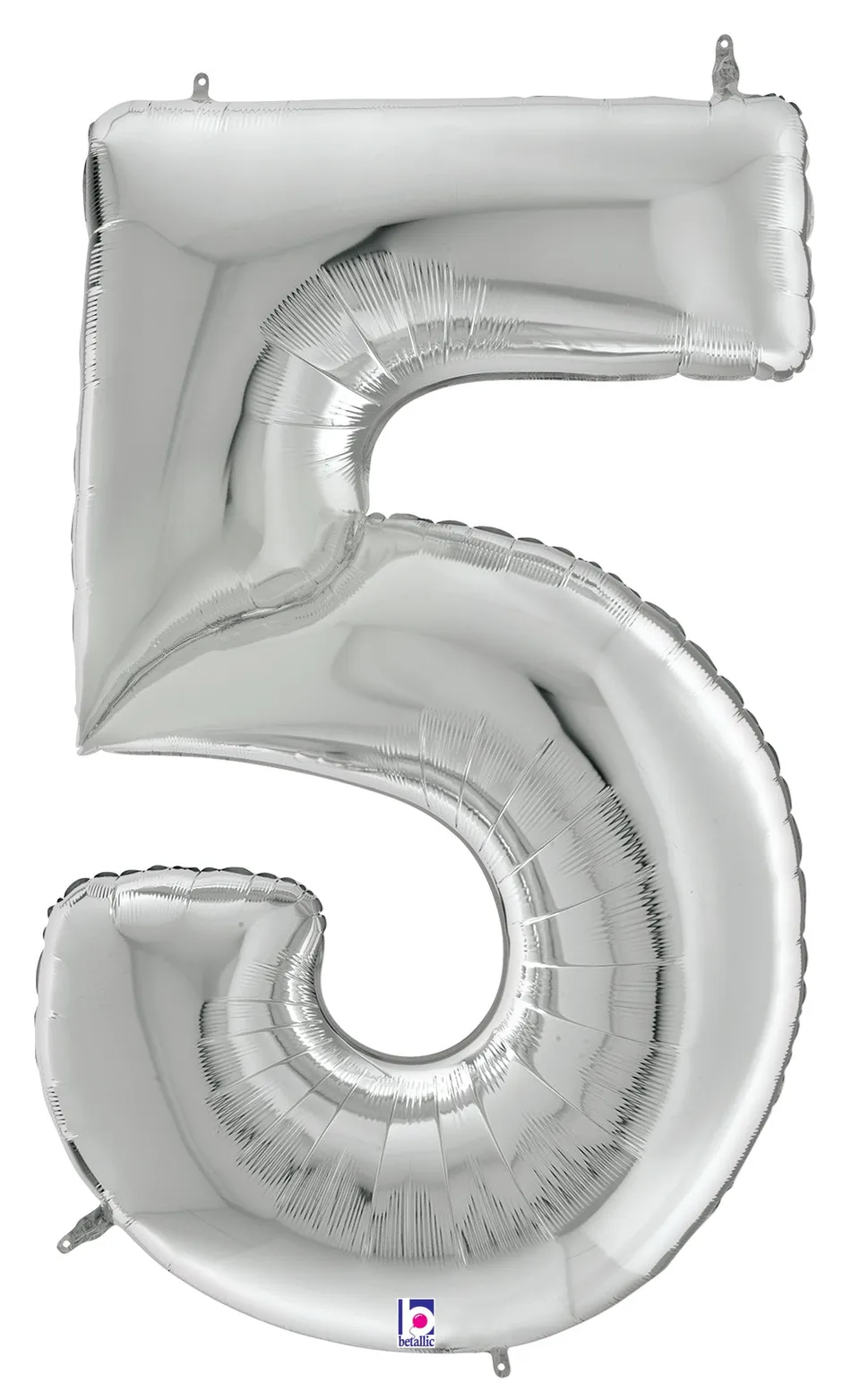 betallic-number-5-silber-gigaloon-folienballon-53-zahl image 1