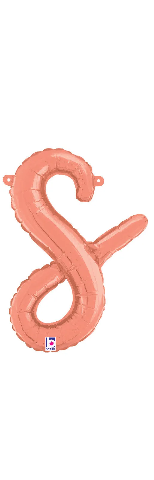 betallic-script-letter-s-folienballon-14-zoll-rose-gold-buchstabe image 1