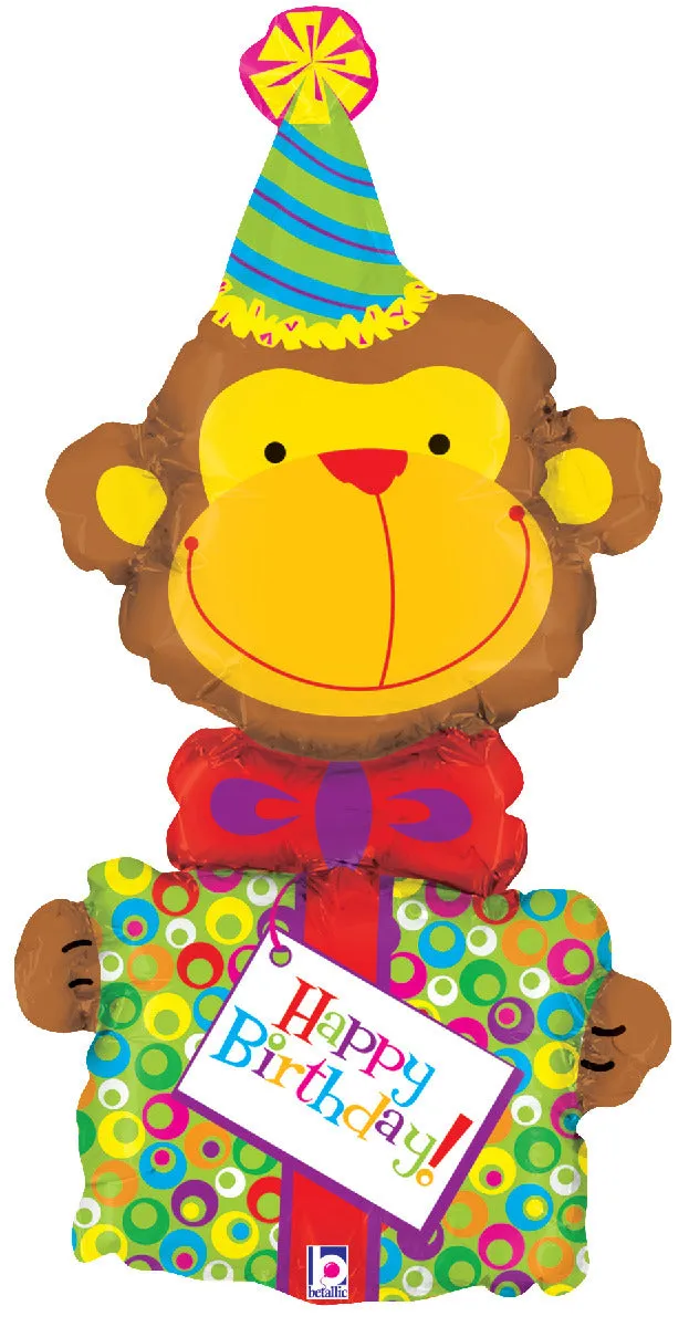 betallic-foil-birthday-monkey-folienballon-14-affe-mini image 1