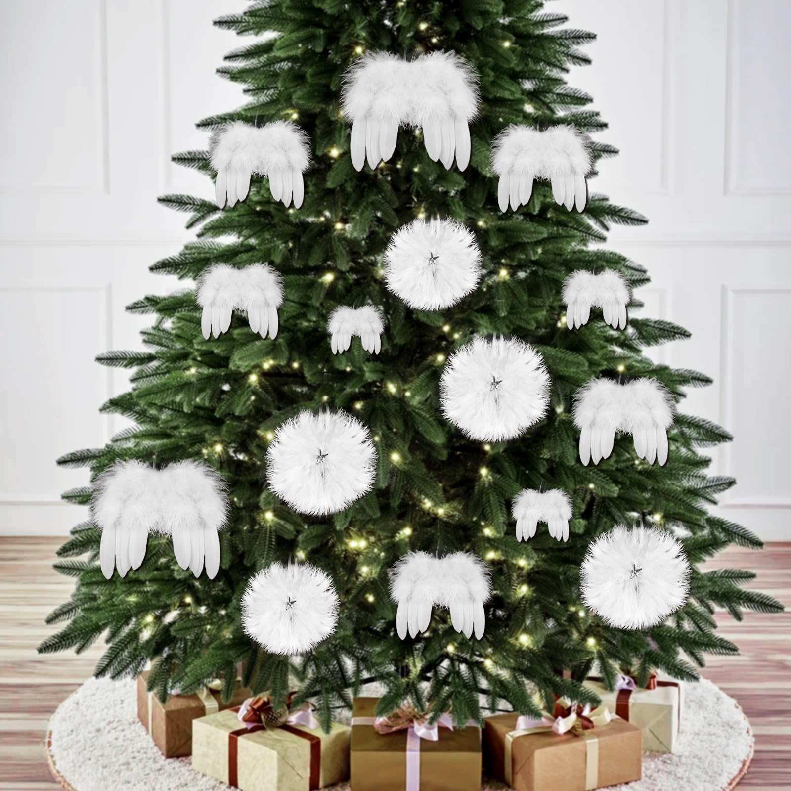 howaf-engelsfl-gel-christbaumschmuck-wei-12-st-ck-feder image 4
