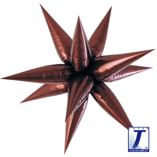 takara-ibrex-million-star-folienballon-stern-metallic-braun image 1