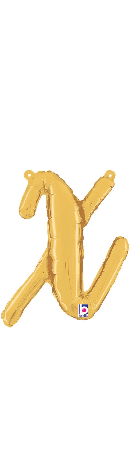betallic-script-letter-x-gold-folienballon-14-buchstaben image 1