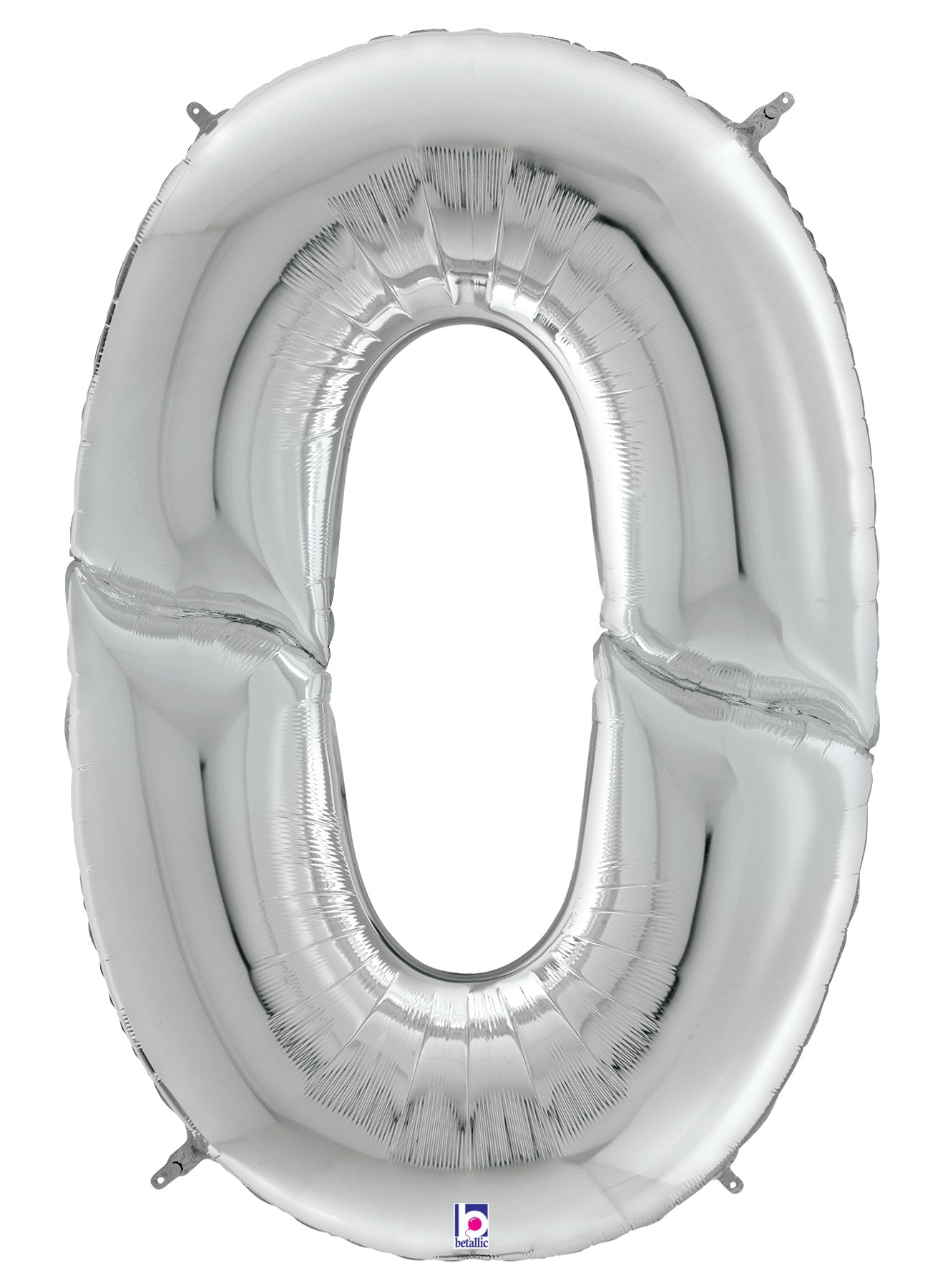 betallic-number-0-silver-gigaloon-folienballon-53-zoll image 1