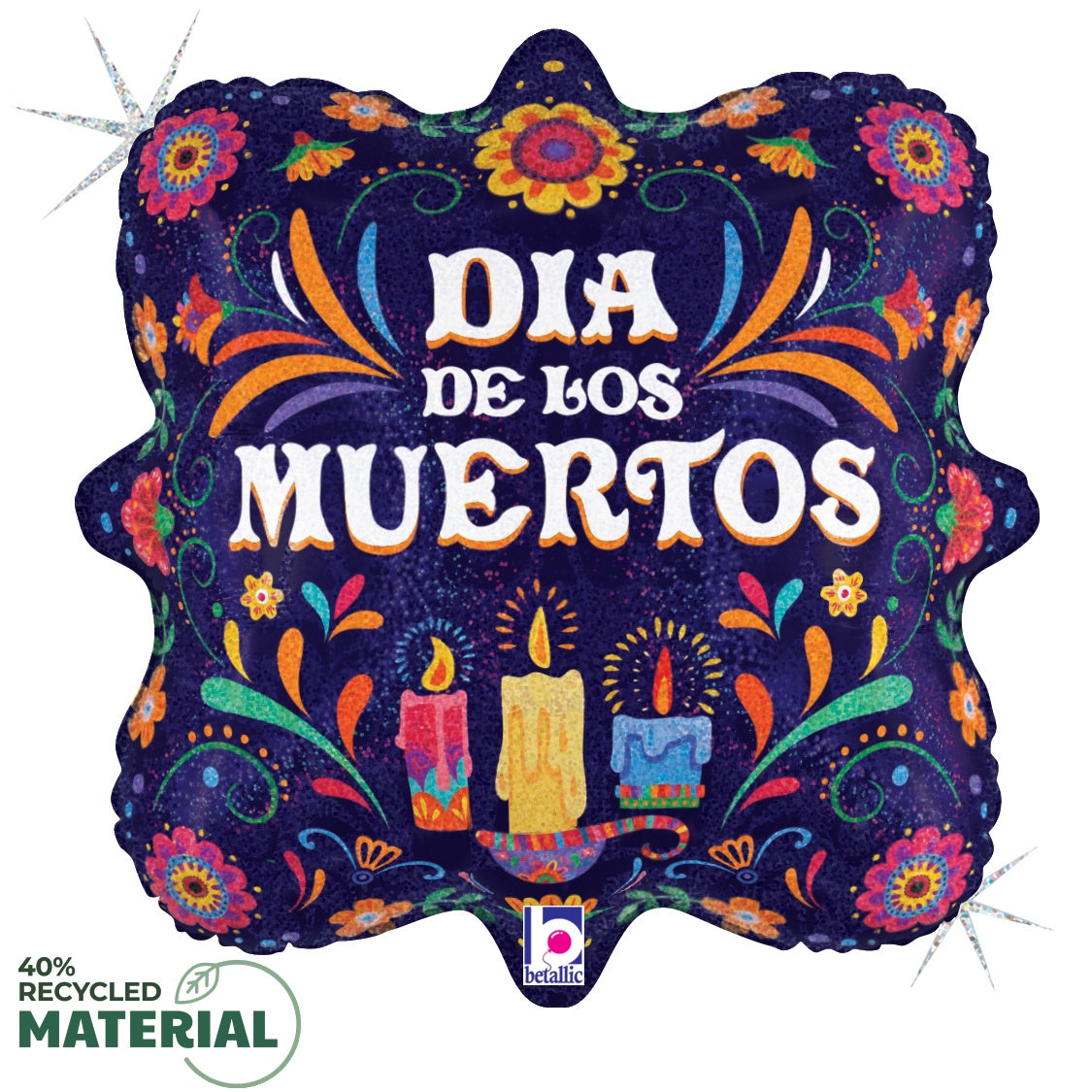 betallic-dia-de-los-muertos-candles-folienballon-18-zoll image 1