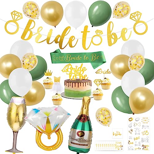 howaf-jga-deko-set-gr-n-gold-bride-to-be-girlande-ballons image 8