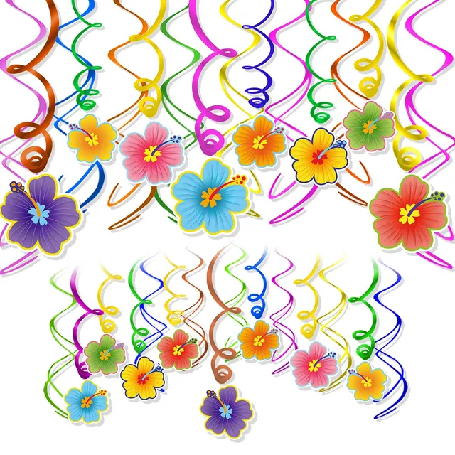 howaf-hawaii-h-ngedeko-30-tlg-hibiskus-spiral-girlande-bunt image 1