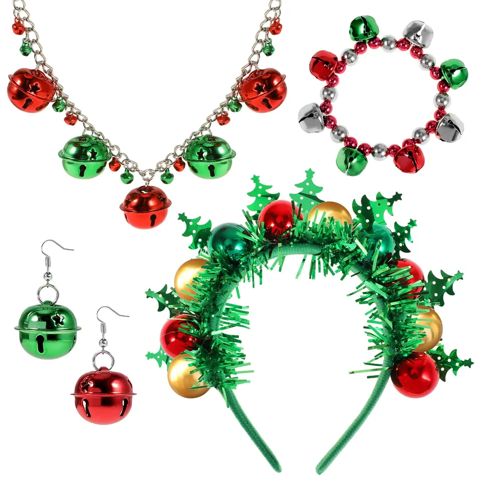 howaf-weihnachtskost-m-damen-set-mit-haarreif-schmuck image 1