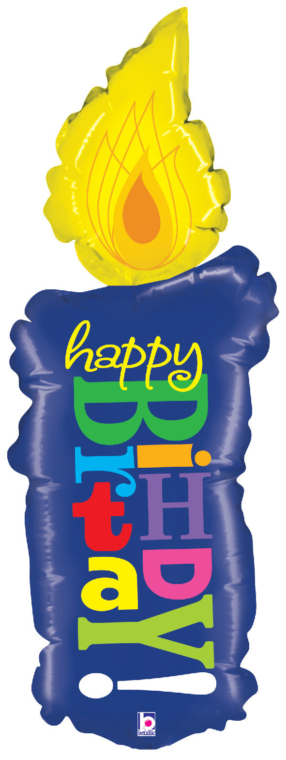 betallic-birthday-candle-folienballon-14-geburtstagskerze image 1