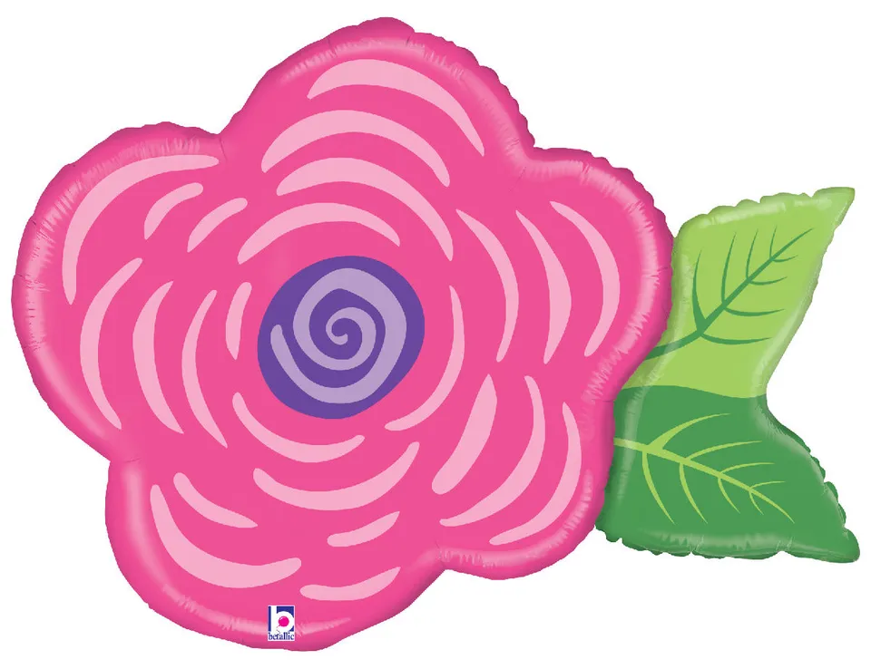 betallic-pink-flower-folienballon-30-zoll-rosa-blume image 1