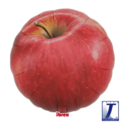 takara-ibrex-round-14-zoll-folienballon-pfel image 1