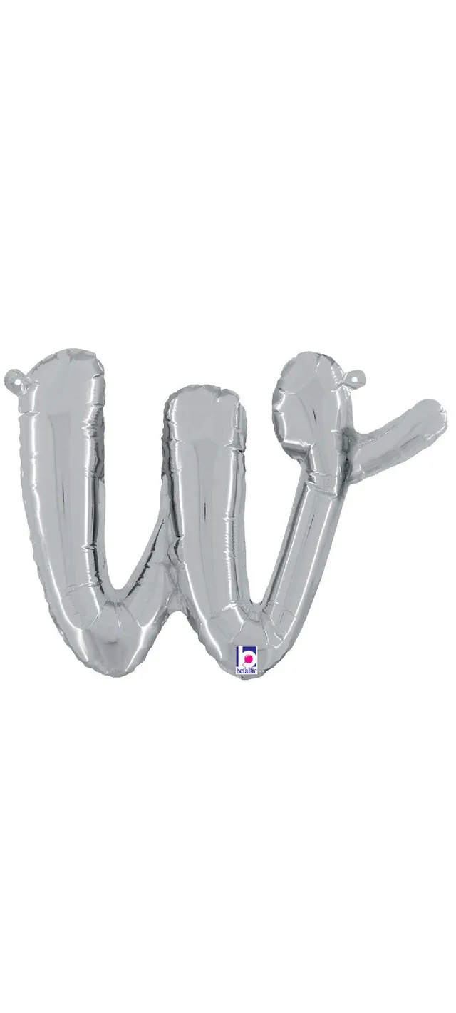 betallic-foil-balloons-script-letter-w-folienballon-14-silber image 1