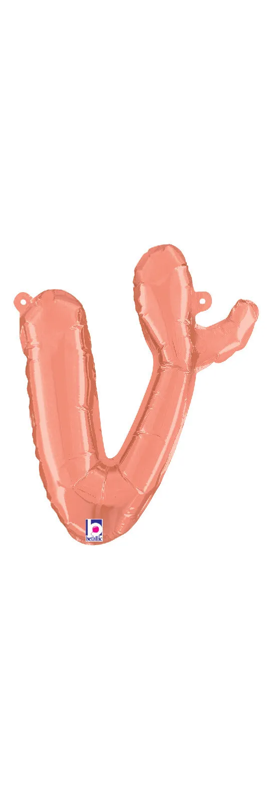 betallic-foil-balloons-script-letter-v-folienballon-14-zoll image 1