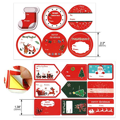 howaf-weihnachtsaufkleber-150-st-ck-geschenk-sticker-set image 7