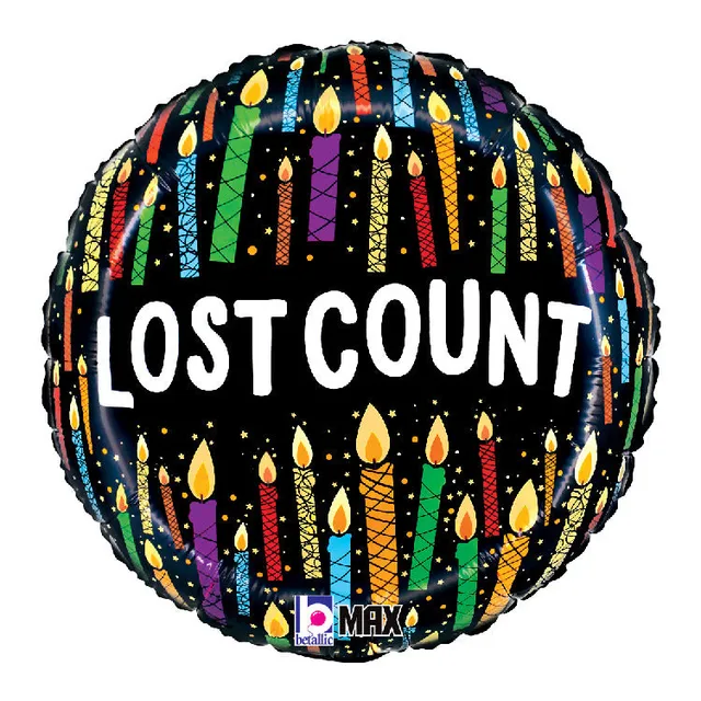 betallic-lost-count-candles-folienballon-18-geburtstag image 1