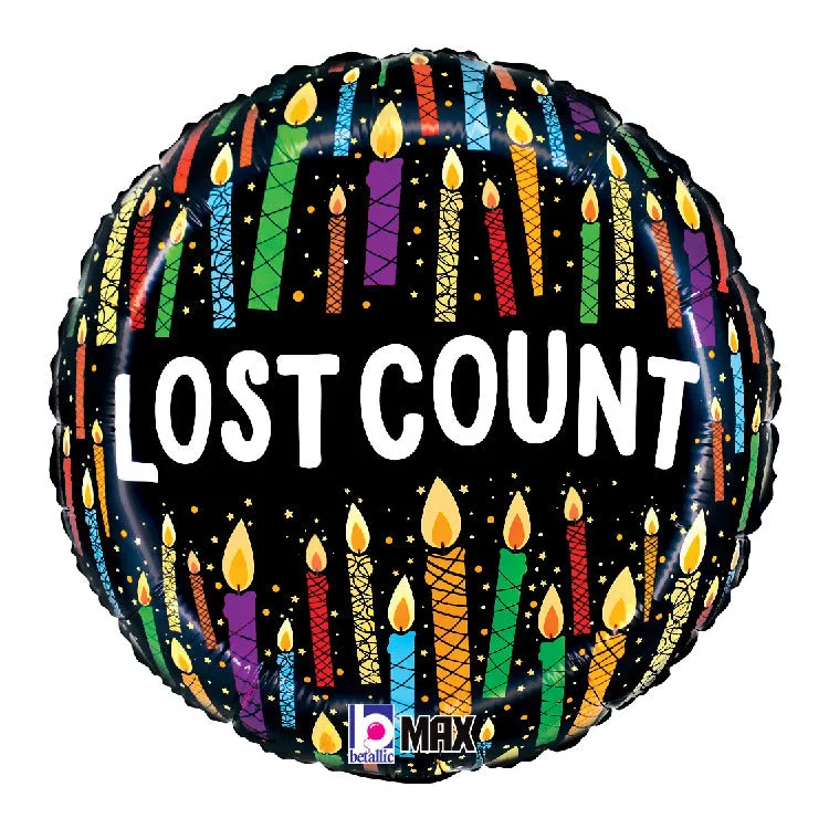 betallic-lost-count-candles-folienballon-18-geburtstag image 1